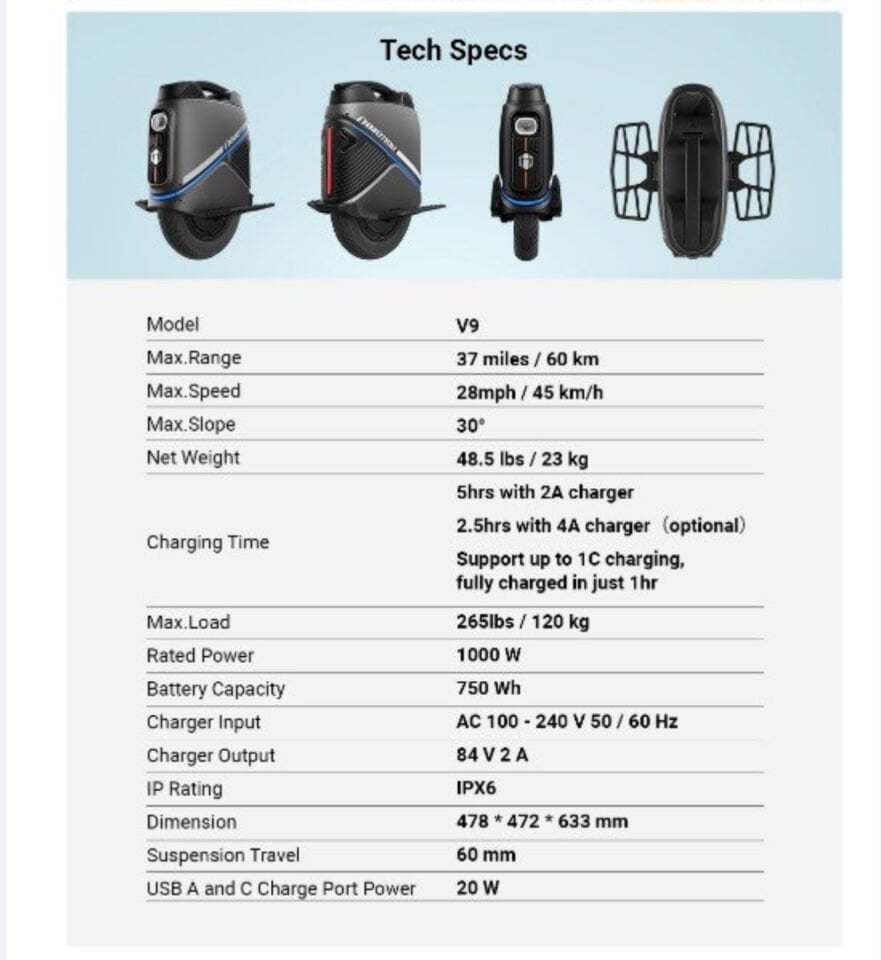 İnmotion V9 ( 2 YİL GARANTİLİ )